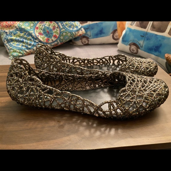 Black Sparkly Jelly Ballet Flat - Picture 5 of 5